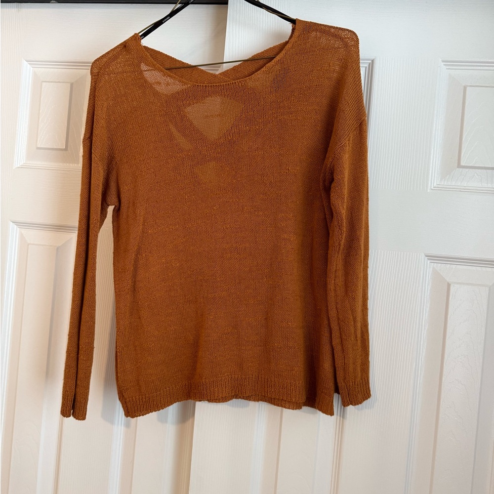 Rust Orange Knit Sweater
